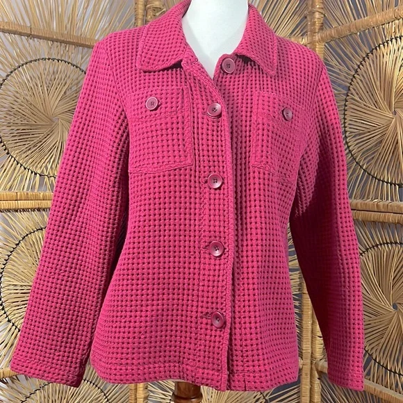 Super retro Cabela’s waffle knit 100% cotton jacket. Size XL. Excellence - Picture 1 of 7